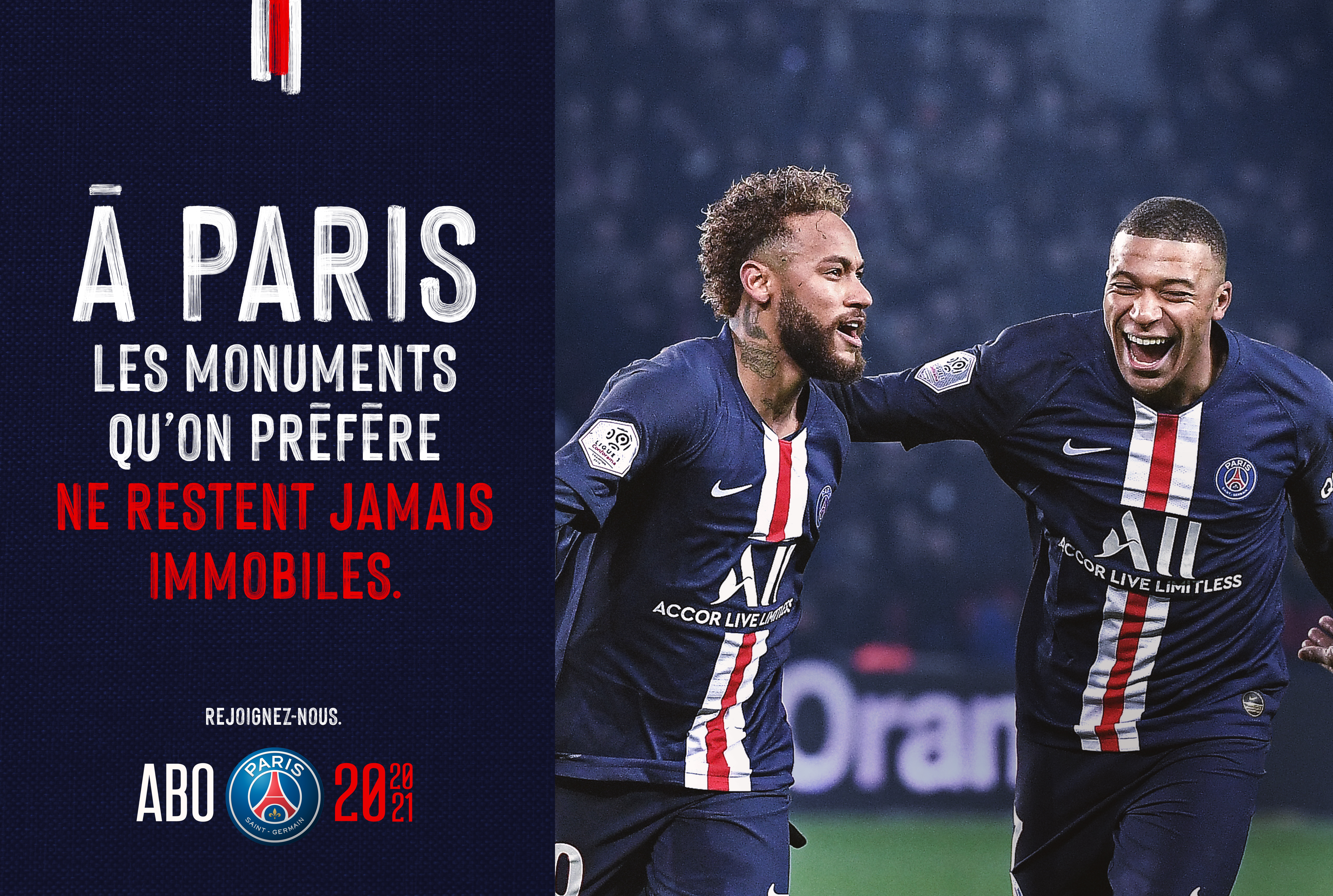 Visuel_neymar_mbappe_campagne_communication_marketing_abonnement_paris_saint_germain_football_psg_lafourmi